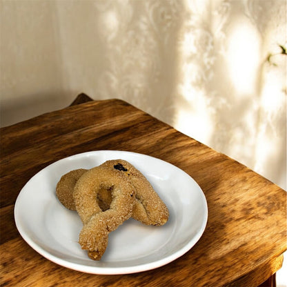 Ciambelline alle castagne con uvetta e nocciole