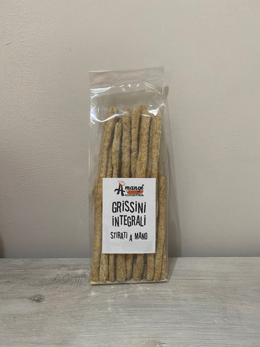 Grissini integrali stirati a mano