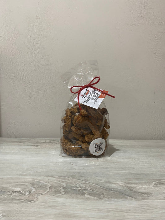 Frollini integrali con gocce di cioccolato senza zuccheri aggiunti
