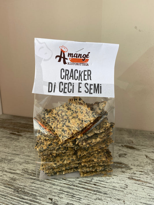 Cracker di ceci e semi